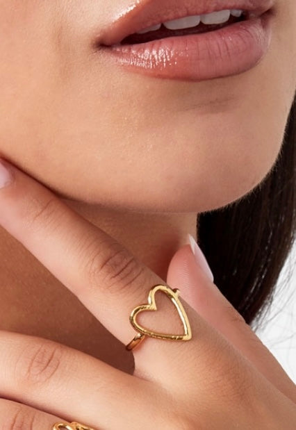 Anello heart oro