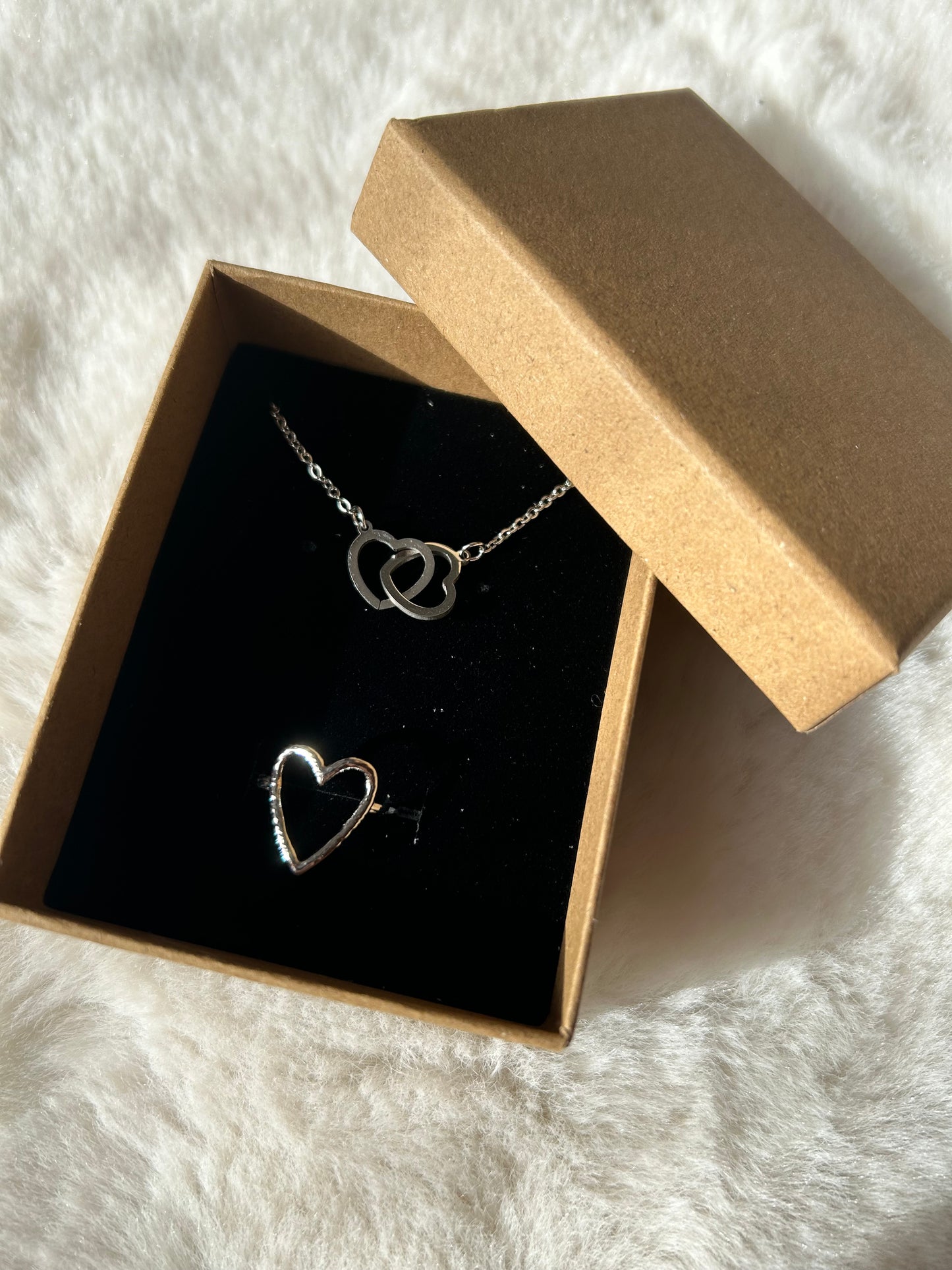 Set cuori silver