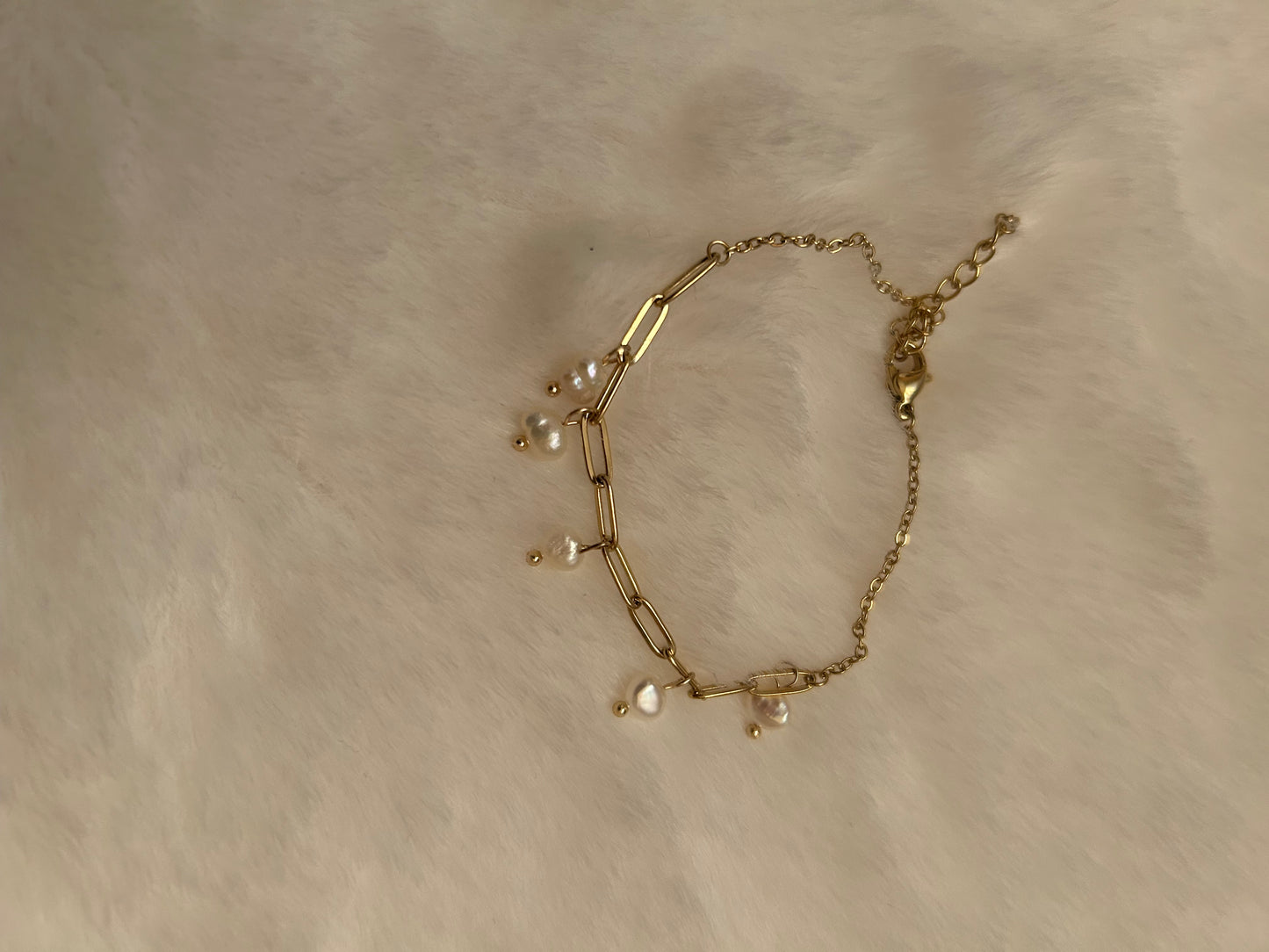 Bracciale perle oro