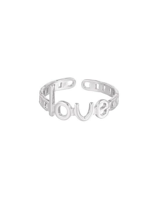 Anello love silver