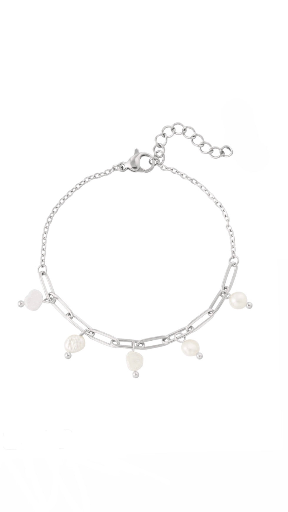 Bracciale perle silver