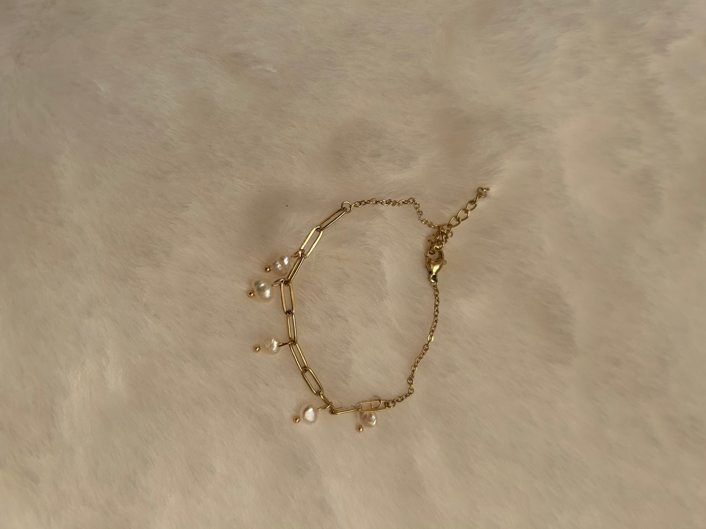 Bracciale perle oro