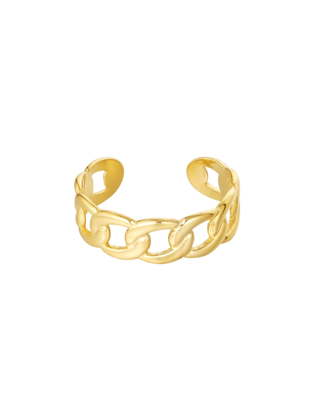 Anello catena oro