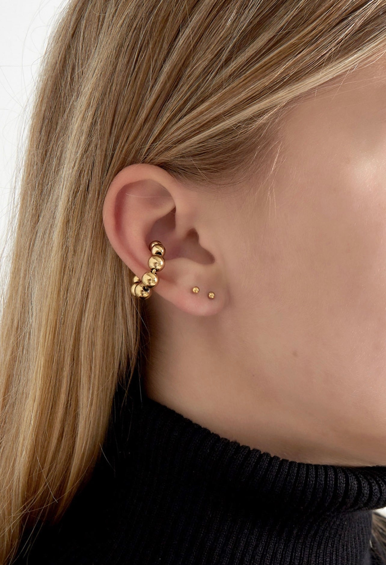 earcuff bubble gold