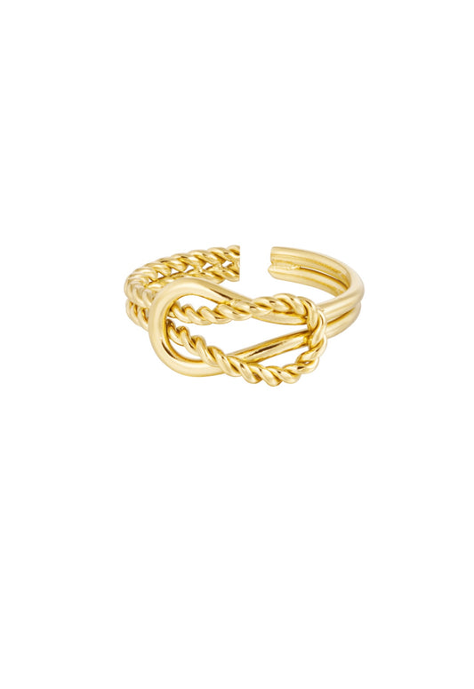 anello big infinity gold