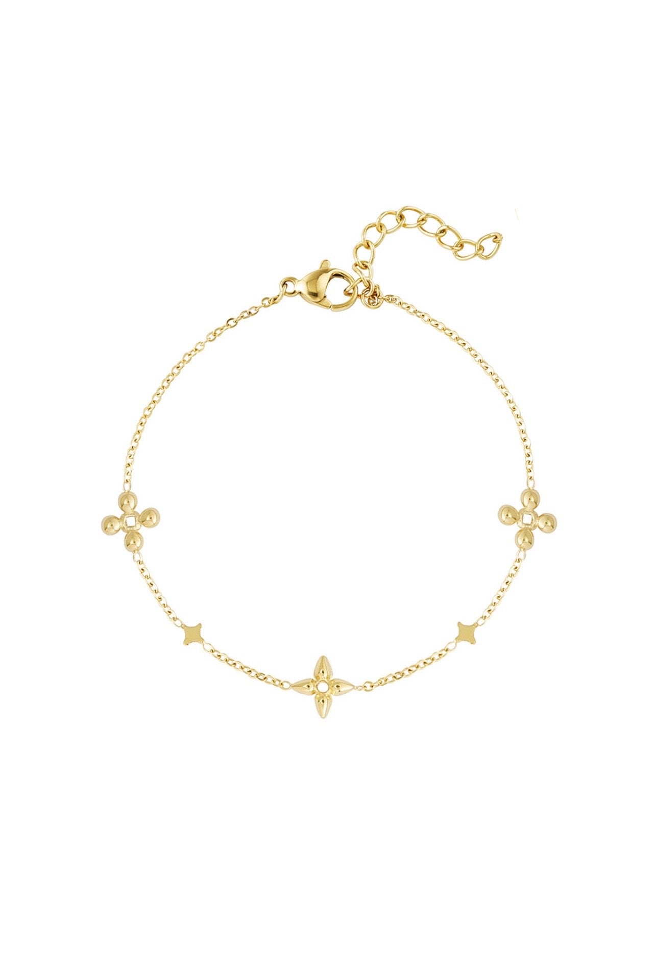 bracciale fiorellini gold