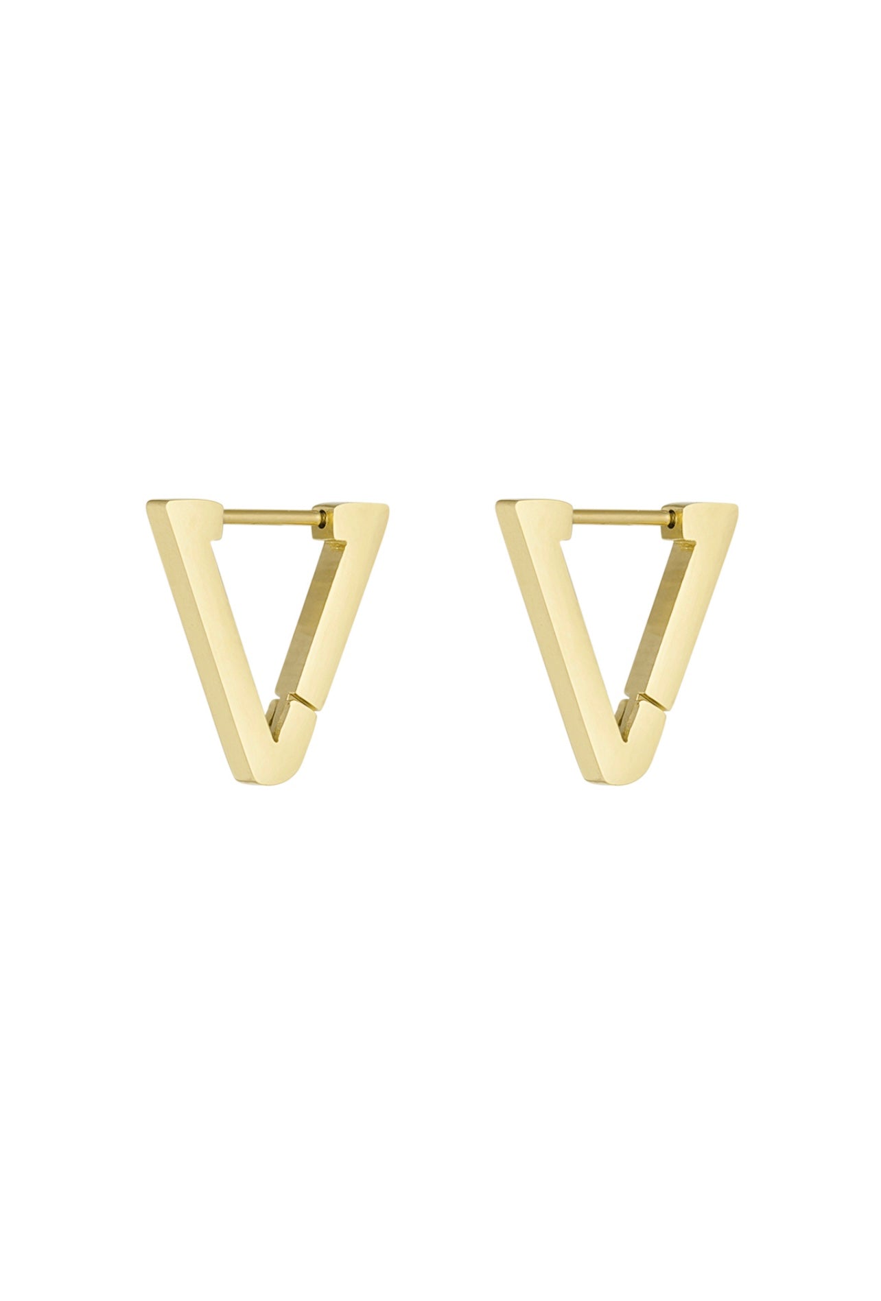 orecchini triangle gold