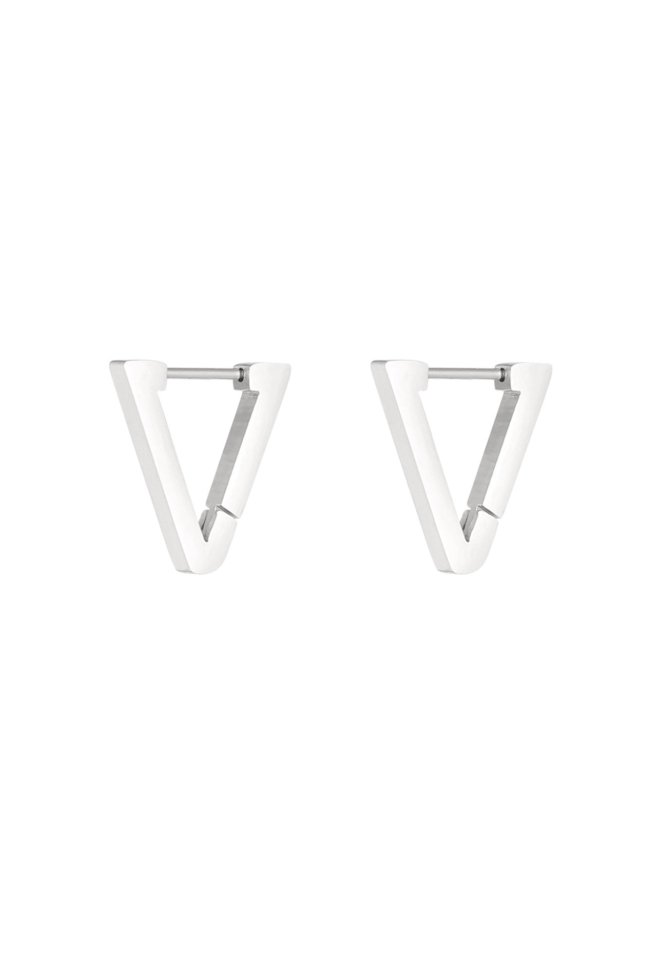 orecchini triangle silver