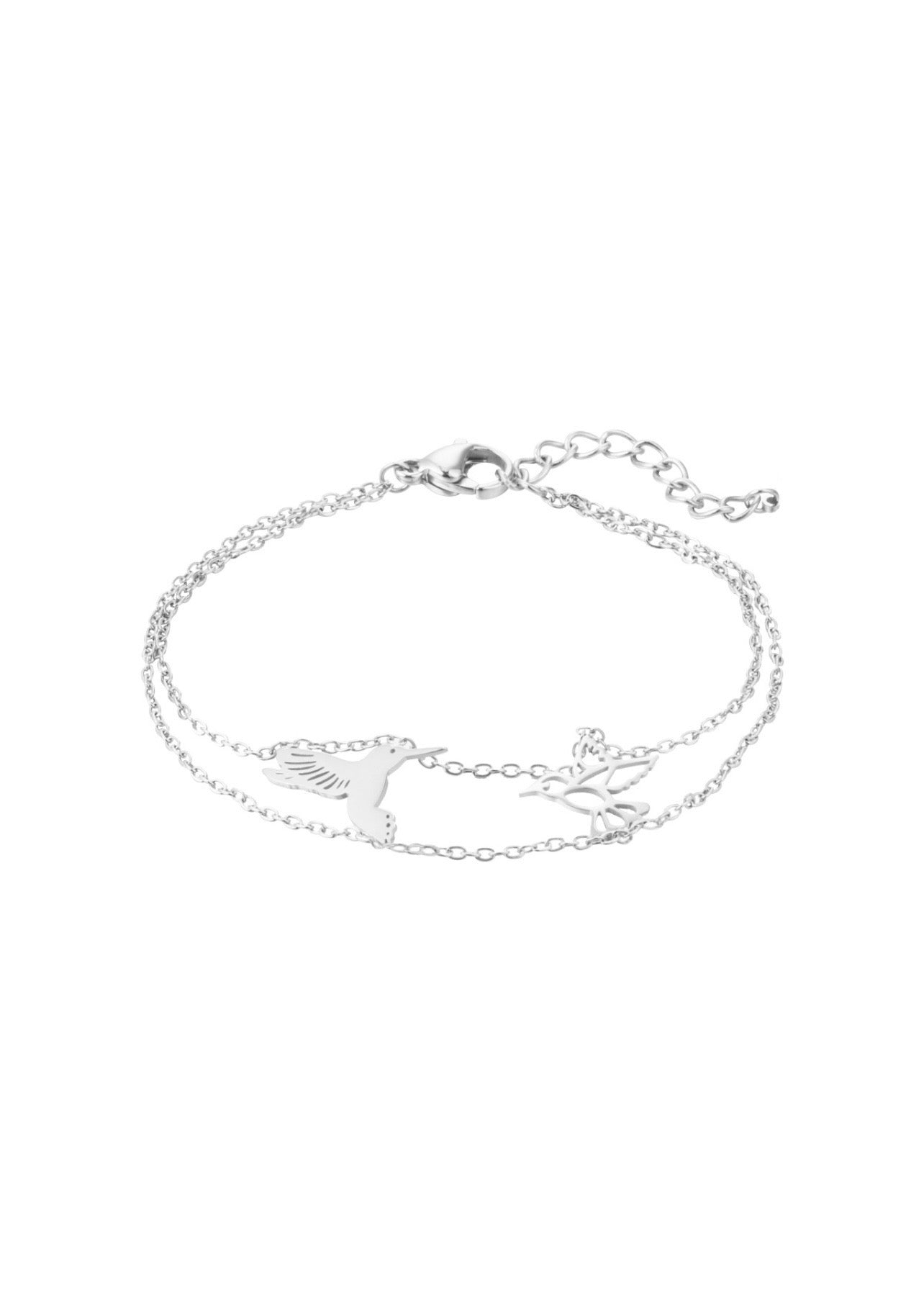 bracciale uccellini silver