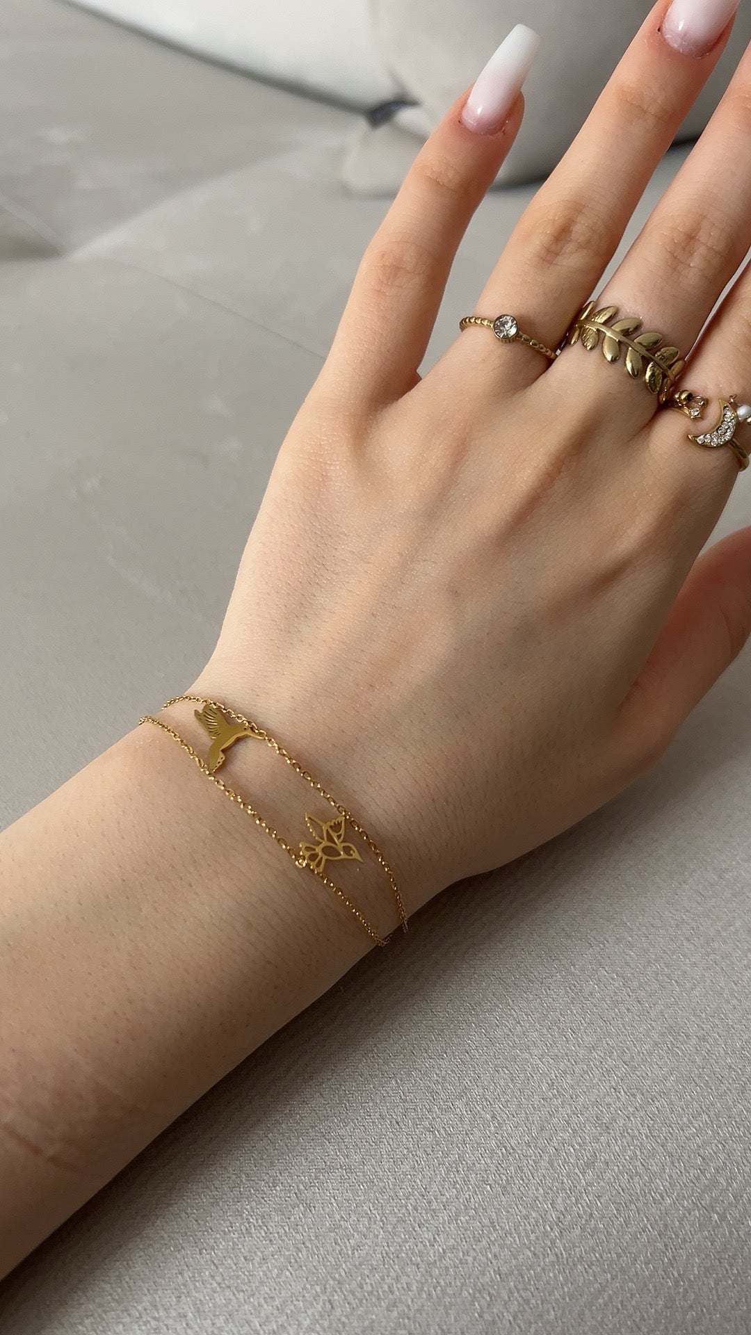 bracciale uccellini gold