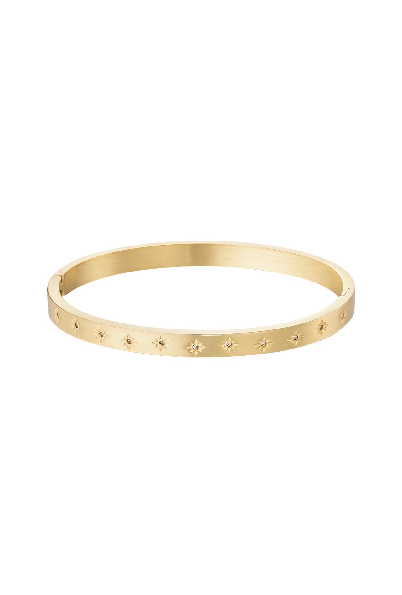 bracciale rigido stelline gold