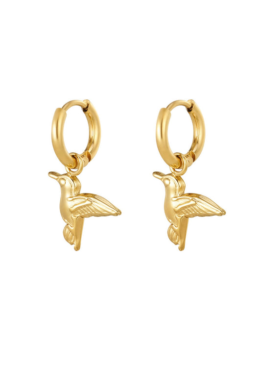 orecchini bird gold